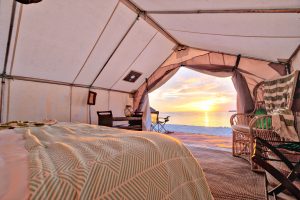 Sunset view Camp Cecil Todos Santos Eco Adventures