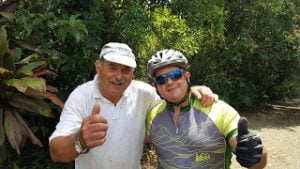 Don Salvador and Costa Rica Sun Tours guide Alex Arias in 2018