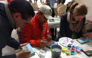 Tropic Ecuador Tigua painting class