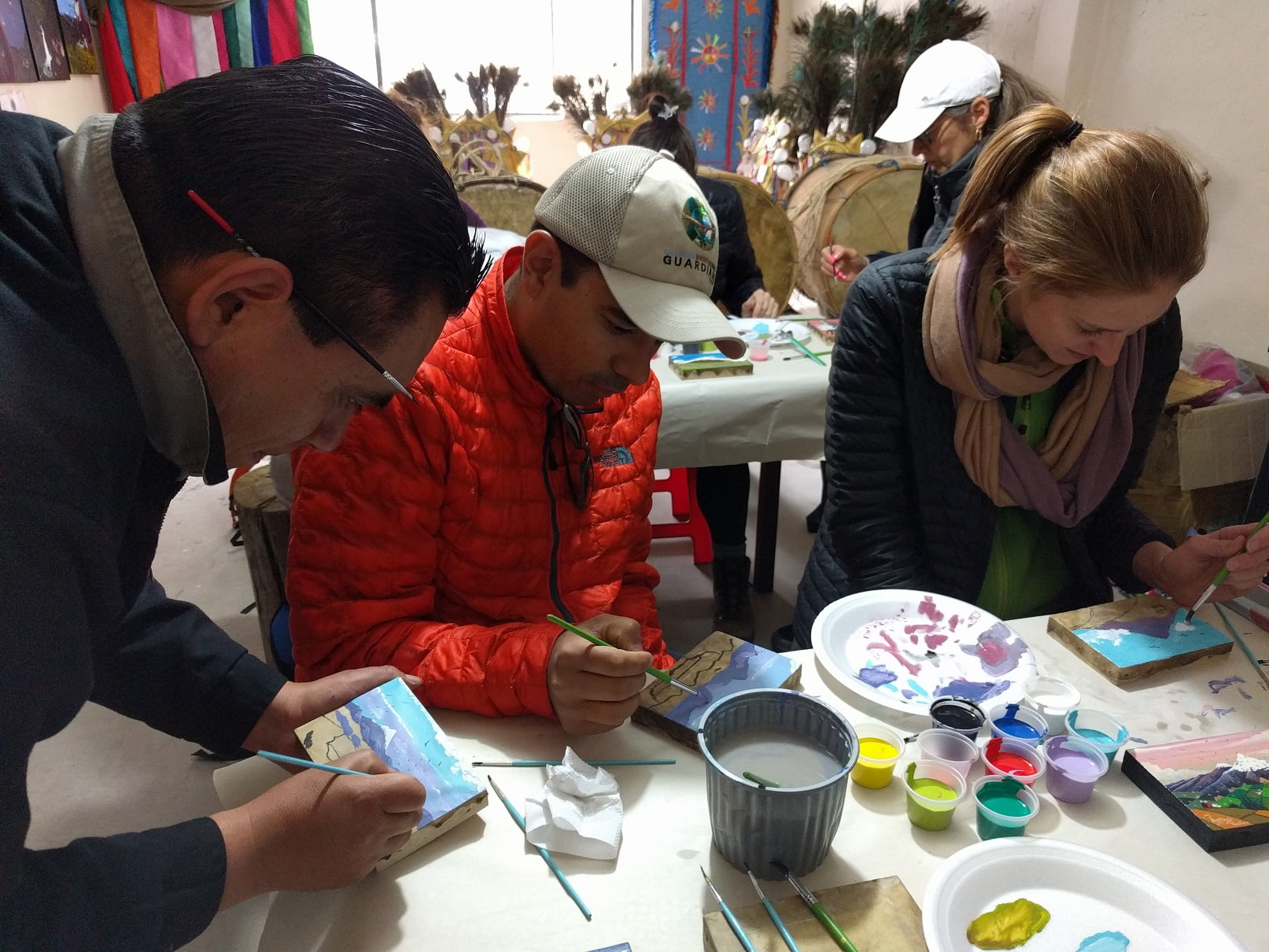 Tropic Ecuador Tigua painting class