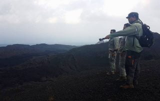 Park personnel Sierra Negra eruption courtesy Galapagos National Park