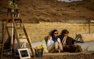 Enjoying Trail Treats on Ultimate Safaris' Namibia Under Canvas Safari