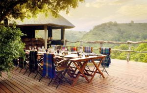 Tree Tops dining at Lalibela Game Reserve